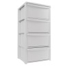 Kommode mit 4 Schubladen Polypropylen Robust 39x38.5x80.5