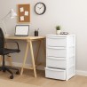 Kommode mit 4 Schubladen Polypropylen Robust 39x38.5x80.5
