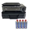 Draagbare gasbarbecue 1780W Piezo Ontsteking Centrale Gleuf Grill