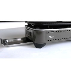 Portable Gas Barbecue 1780W Piezo Ignition Central Slot Grill