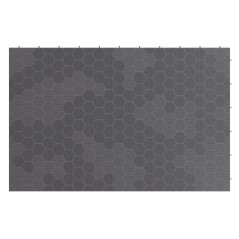 Placas de Piso Cinzas Clipe 116x76x3 cm Resistentes Polipropileno