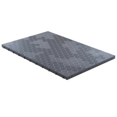 Baldosas de Suelo Encajables Grises 116x76x3 cm Resistentes Polipropileno