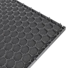 Dalles de Sol Clipsables Grises 116x76x3 cm Résistantes Polypropylène