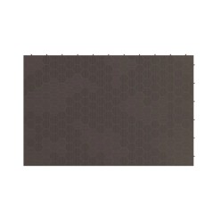 Baldosas de Suelo Encajables Marrón Topo 116x76x3cm Polipropileno