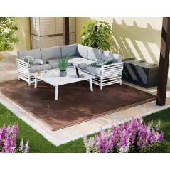 Dalles de Sol Clipsables Marron Taupe 116x76x3cm Polypropylène