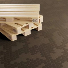 Baldosas de Suelo Encajables Marrón Topo 116x76x3cm Polipropileno