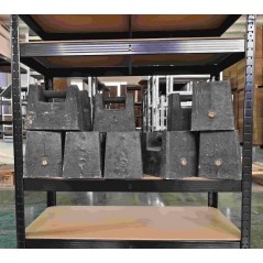 Estantería de Almacenamiento de Metal Negro 4 Estantes 160x60xH180cm Carga