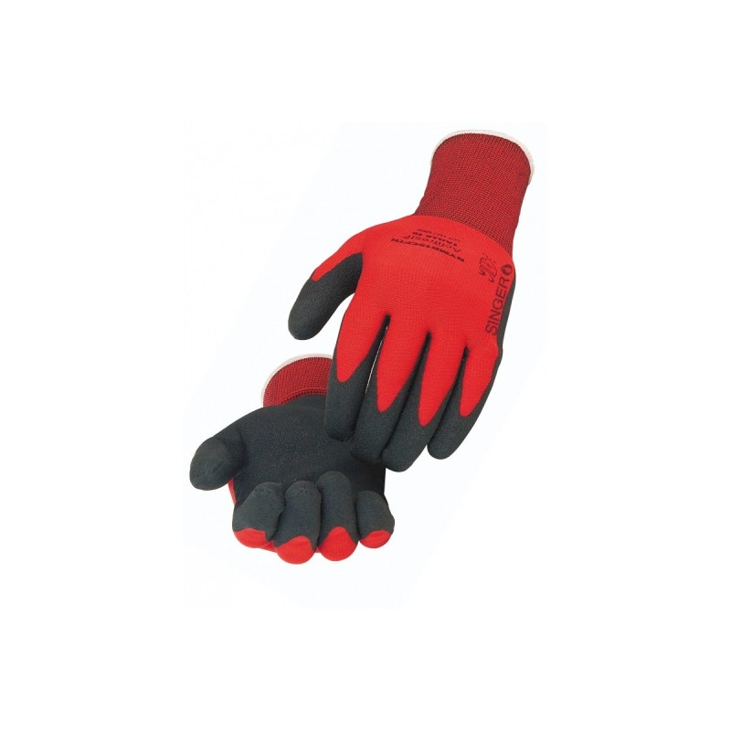 Gant Manutention légère Taille 9 Rouge/noir Polyamide Enduit PVC HPT