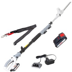 Teleskop-Heckenschere kabellos 20V Klinge 40cm Laufzeit 55min