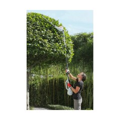 Taille-haie télescopique 40V lames acier 48cm manche fibre verre IKRA