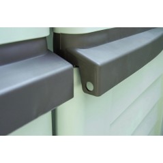 Riparo da Giardino Esterno 5500L Beige Polipropilene Riciclato