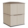 Garden Shed 151x146x200 cm Recycled Polypropylene Ventilated Beige ART