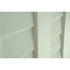 Garden Shed 151x146x200 cm Recycled Polypropylene Ventilated Beige ART