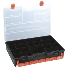 Caja de Almacenamiento 23 Compartimentos Removibles Tapa Transparente