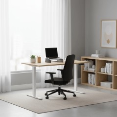 Scrivania elettrica sit-stand 2 motori silenziosi capacità 80 kg