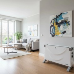 Elektrischer Heizkörper 2000W Thermostat 3 Leistungsstufen