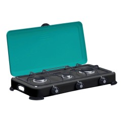 Hornillo de gas de 3 fuegos 4100W Quemadores de hierro fundido desmontables