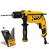 Perceuse à percussion 600W Vitesse 3100 tr/min Mandrin autoserrant 1