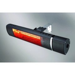 Chauffage Électrique Infrarouge 2000W Télécommande IP65 Aluminium