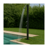 Outdoor solar shower 20L KZ GARDEN 217 cm black with mixer