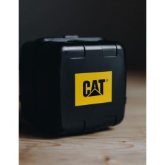 Unisexuhr Basecamp CAT Ø47mm ABS wasserdicht 100m schwarz und gelb