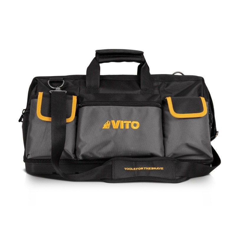 VITO Werkzeugtasche 35L wasserdichter Boden 8 Taschen 17 Fächer 25 kg