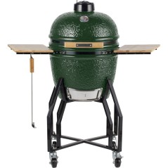 Kamado Barbecue INTEC groen Ø56 cm keramiek halfmaanroosters 47 cm
