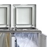 Armadio Raccolta Differenziata ARTPLAST 2 Coperchi Grigio