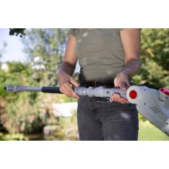 IKRA Cordless Telescopic Hedge Trimmer 12V 41cm Blade 50min Runtime
