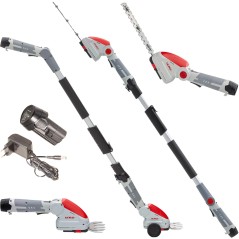 Cordless Telescopic Grass & Shrub Shear 12V – 10/20cm Blades IKRA