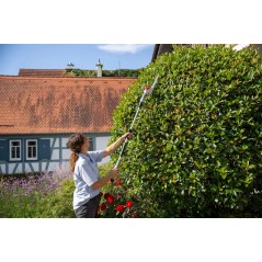 Tijera telescópica inalámbrica IKRA 12V – hojas 10/20cm 200min