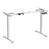 White electric sit-stand desk with oak top 160x80cm – ergonomic & quie