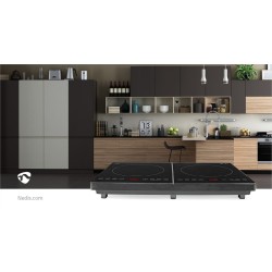 Plaque induction Nedis 2 feux 3500W – Rapide & sécurisée
