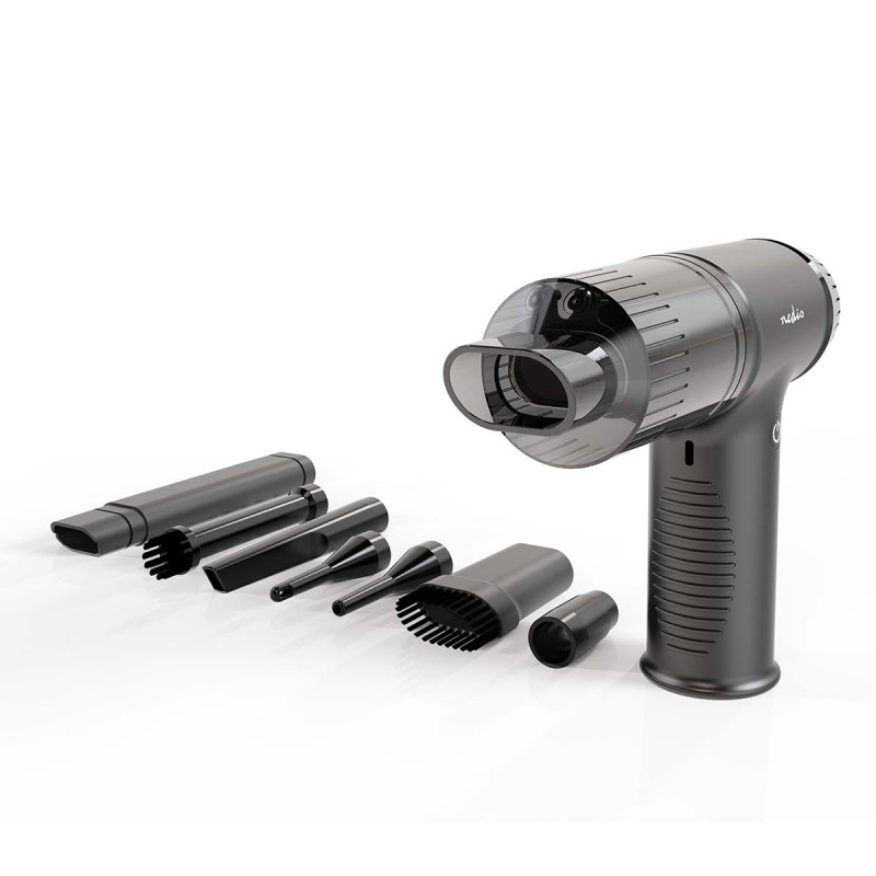 Aspirateur à main sans fil 90W Batterie Li-Ion 6000mAh 7 accessoires interchangeables NEDIS