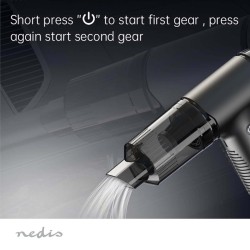 Aspirateur à main sans fil 90W Batterie Li-Ion 6000mAh 7 accessoires interchangeables NEDIS