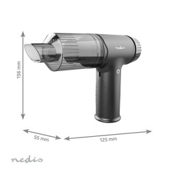 Aspirateur à main sans fil 90W Batterie Li-Ion 6000mAh 7 accessoires interchangeables NEDIS