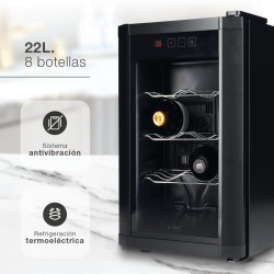 Cave à Vin Compacte GSC 8 Bouteilles 22L Silencieuse