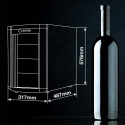 Cave à Vin Compacte GSC 8 Bouteilles 22L Silencieuse