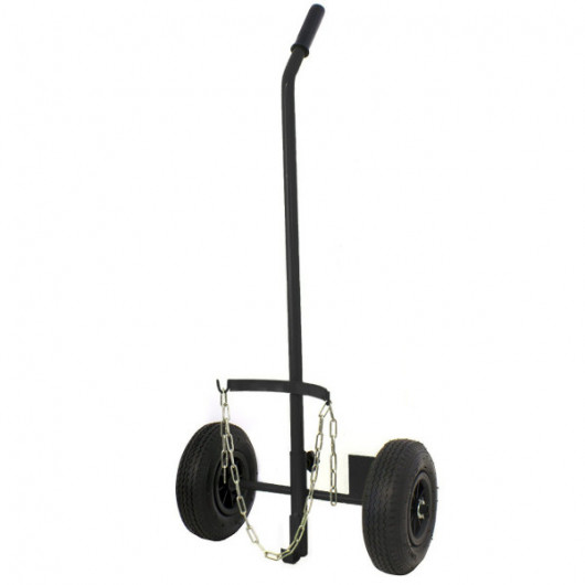 Chariot support à roulettes Plateau rond diamètre 40 x 12,5 cm Charge max  275 kg 4 roues Plantes ou matériel lourd