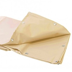 [Reconditionné] Bâche Pergola Ivoire 4x4m PVC Étanche Anti-UV OEILLETS KZ GARDEN