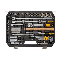 Mallette à outils 112 pièces VITO chrome vanadium finition satinée coffret BMC robuste VITO