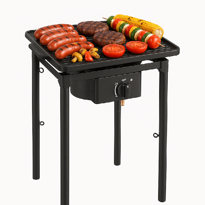 Réchaud à gaz INTEC 2-en-1 4,5kW avec plaque grill