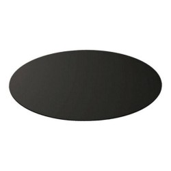 [Reconditionné] Plaque de protection sol Ronde Ø 89 cm Acier Noir Épaisseur 2 mm BRIXO
