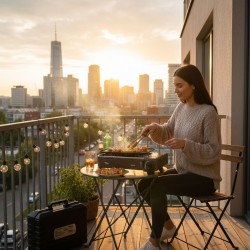 Draagbare Gasbarbecue Alpen Camping 1780W Gemakkelijk Aansteken