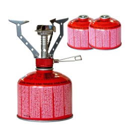 Fogareiro Gás Dobrável KEMPER 4.5 kW + 2 Cartuchos Grátis