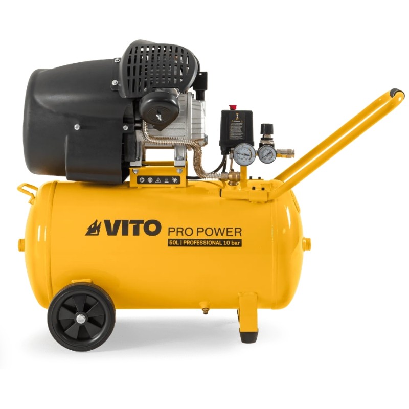 Oliecompressor VITO 50L 10Bar Krachtig en Betrouwbaar