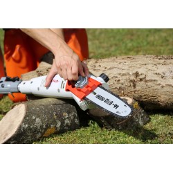 Podador telescópico Ikra 750W para corte preciso