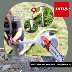Ikra 750W Telescopic Pruner for Precise Cutting