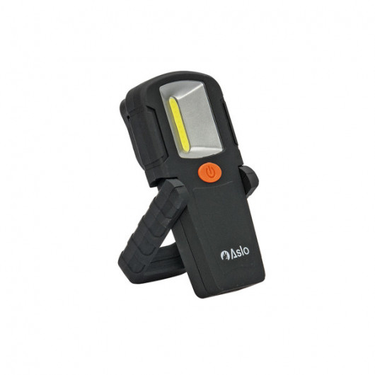 Lampe LED portable 20W 6 fonctions 1500Lm Portée 53m 6000K Base aimantée  IP22 Lampe d'inspection Chantier Travaux Secours ASLO