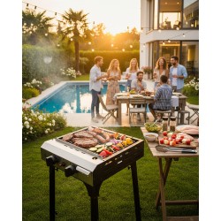 Outdoor Gas Griddle 4800W INTEC - Versatility and Power